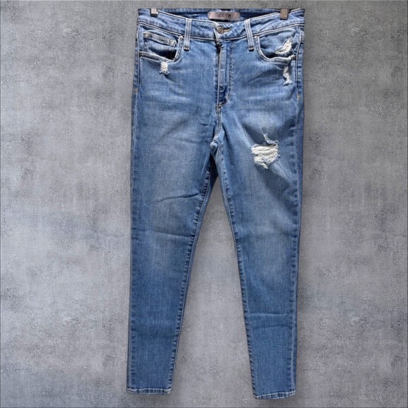 Joe's Jeans Denim - JOE’S High Waist Classic 5pocket Distressed Blue Wash Skinny Jeans Womens Sz 27